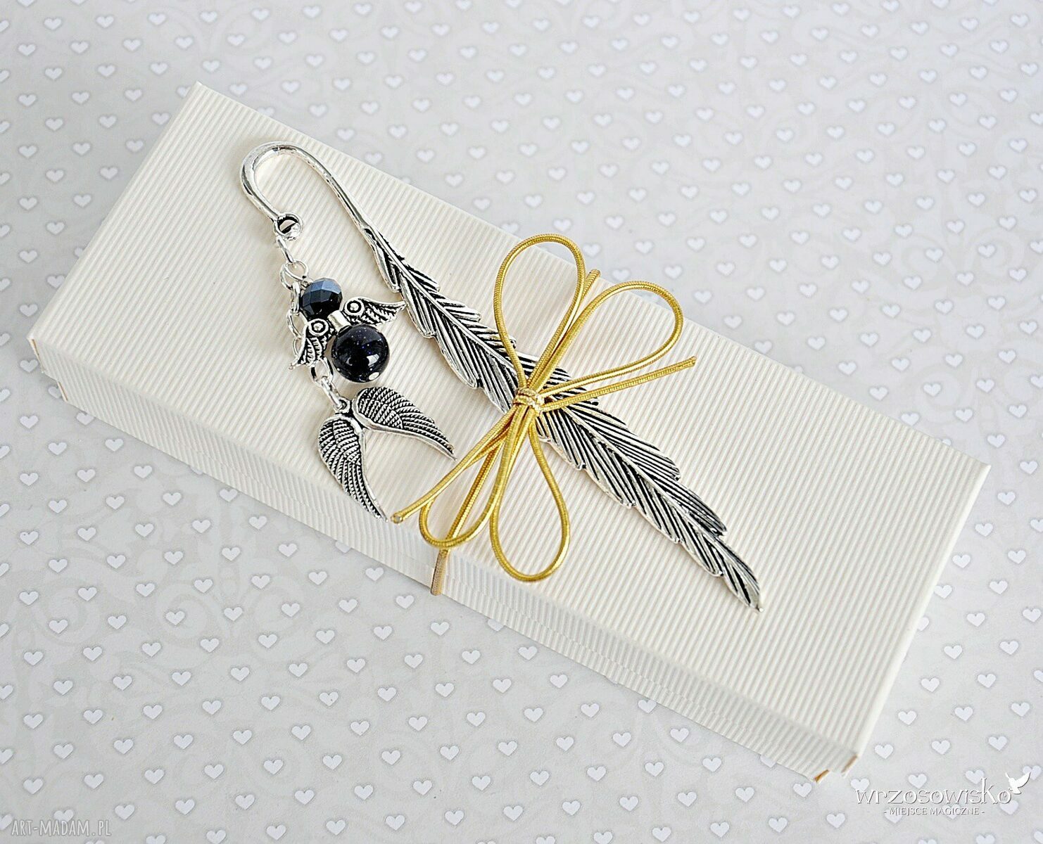 Nocny Anioł zakładka do książki Handmade