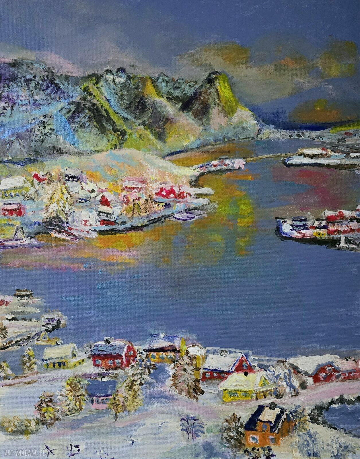 Obraz Norwegia na płótnie 40x50x1 cm - pejzaż