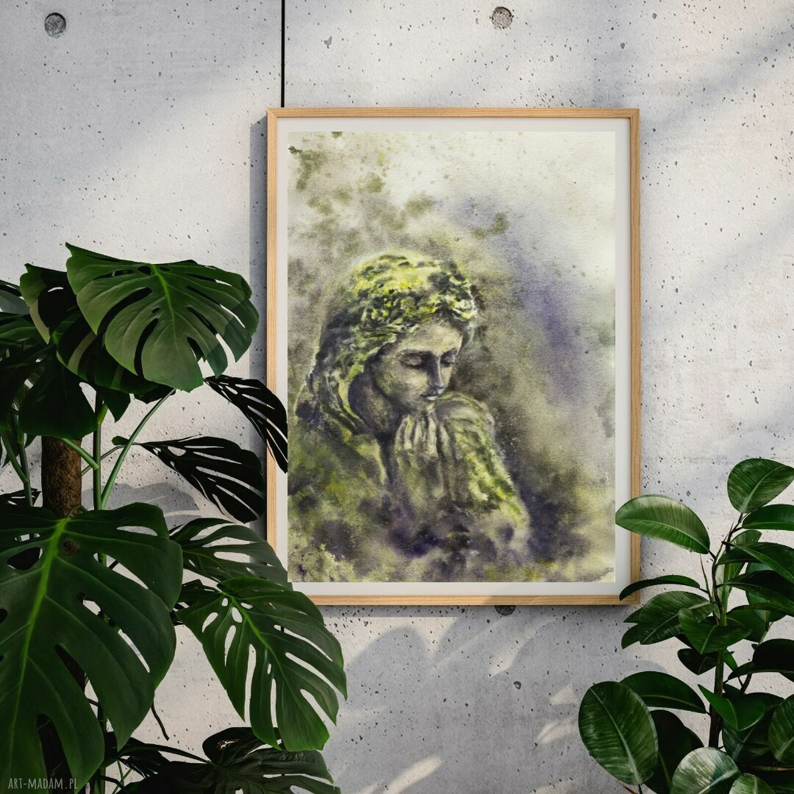 Nostalgia anioła - nastrojowy plakat akwarelowy
