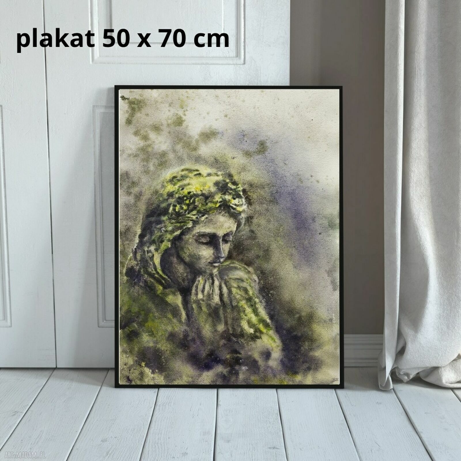 Nostalgia anioła - nastrojowy plakat akwarelowy