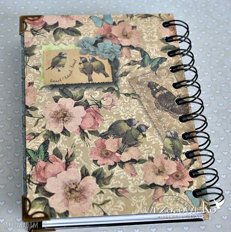 Adresownik vintage Hand Made