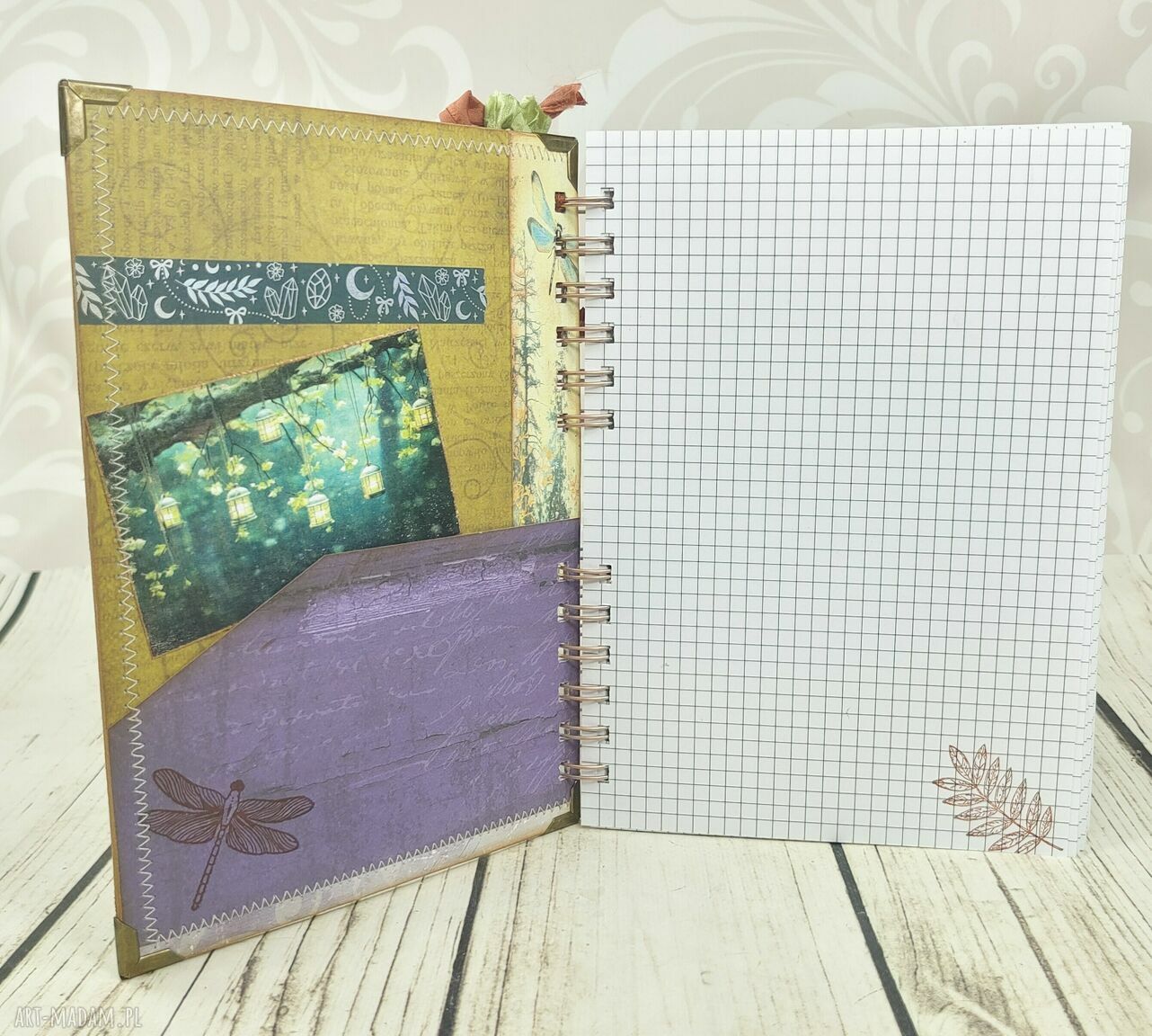 Notatnik A5 Leśna Wróżka (N110) - ręcznie robiony scrapbooking