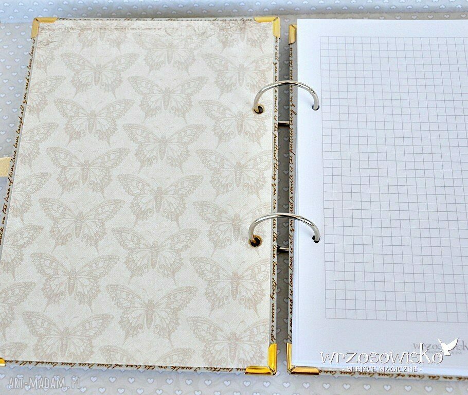 Ocal Wspomnienia pamiętnik vintage HandMade