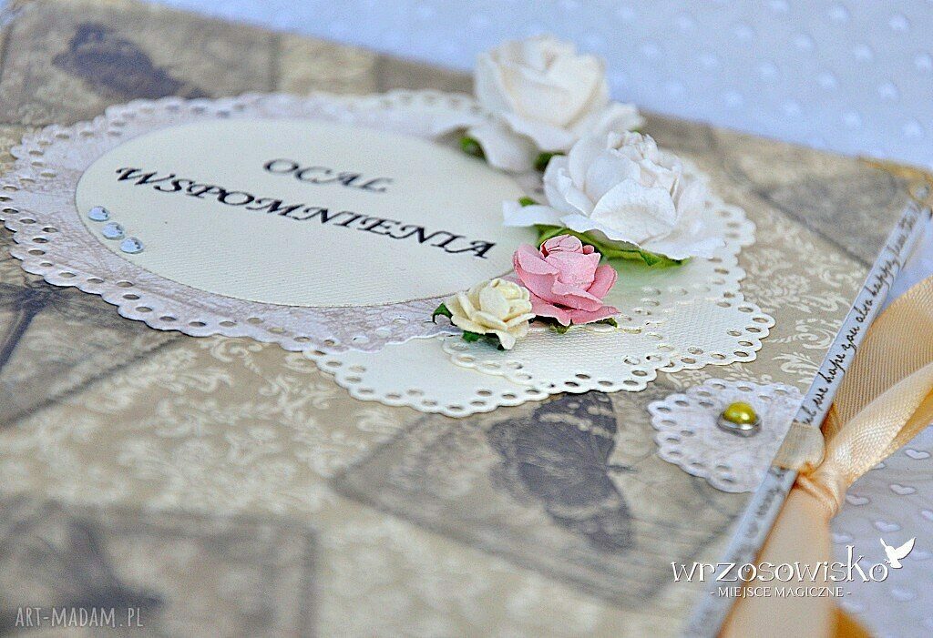 Ocal Wspomnienia pamiętnik vintage HandMade