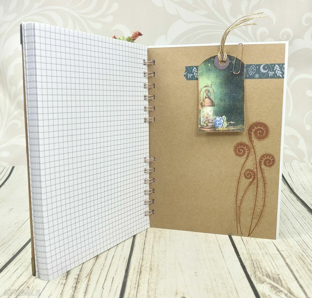 Notatnik A5 Leśna Wróżka (N110) - ręcznie robiony scrapbooking