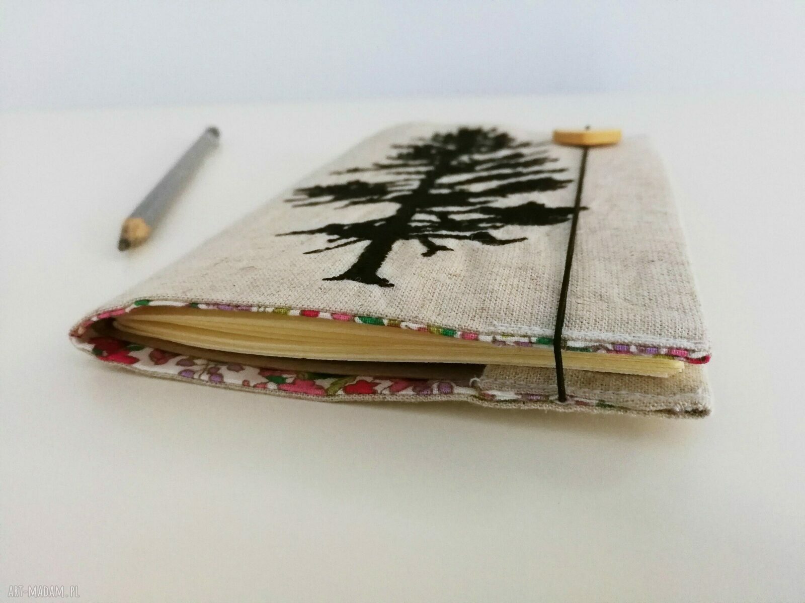 notes drzewo handmade