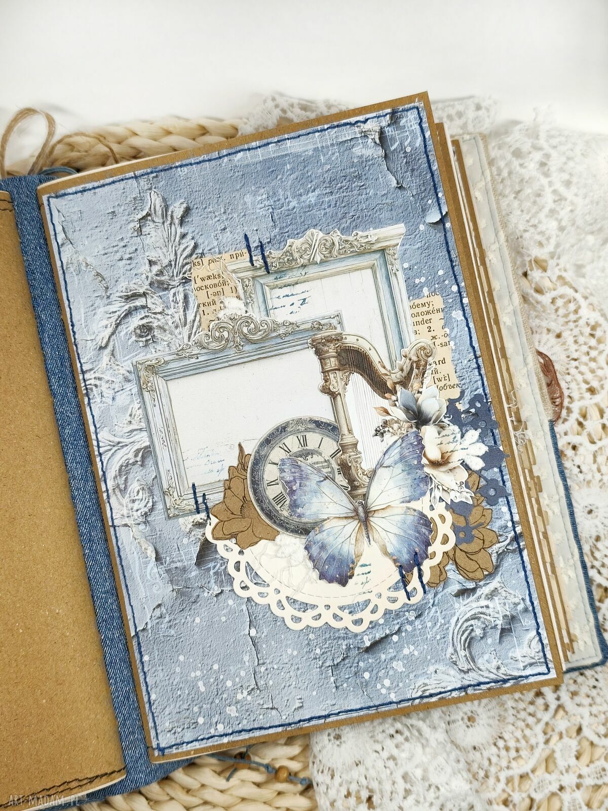 Notes junk journal A5 "Akwarela" - zapiski, zdjęcia i wspomnienia