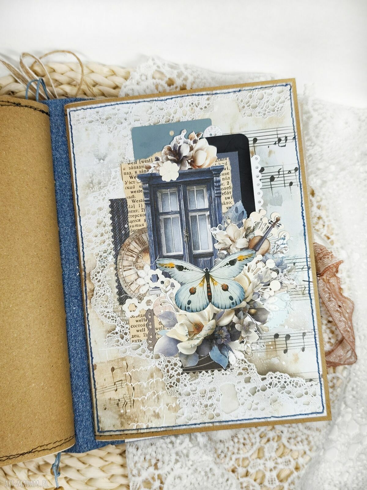 Notes junk journal A5 "Akwarela" - zapiski, zdjęcia i wspomnienia
