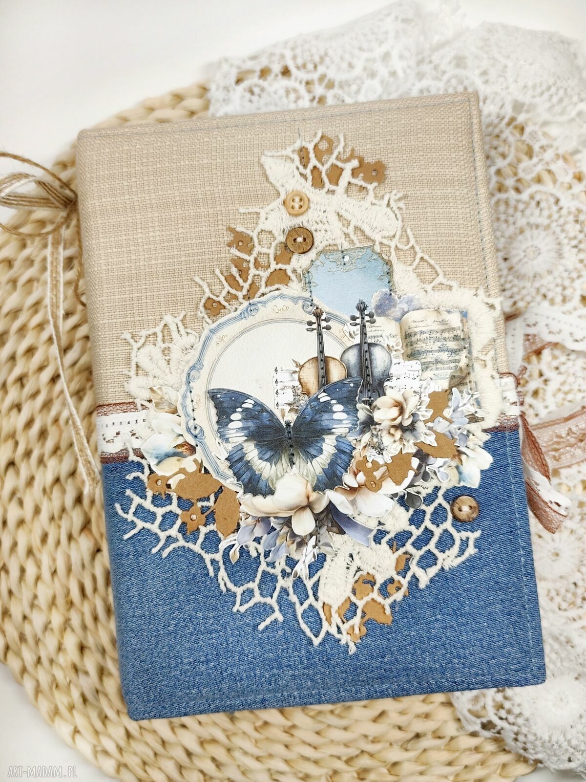 Notes junk journal A5 "Akwarela" - zapiski, zdjęcia i wspomnienia