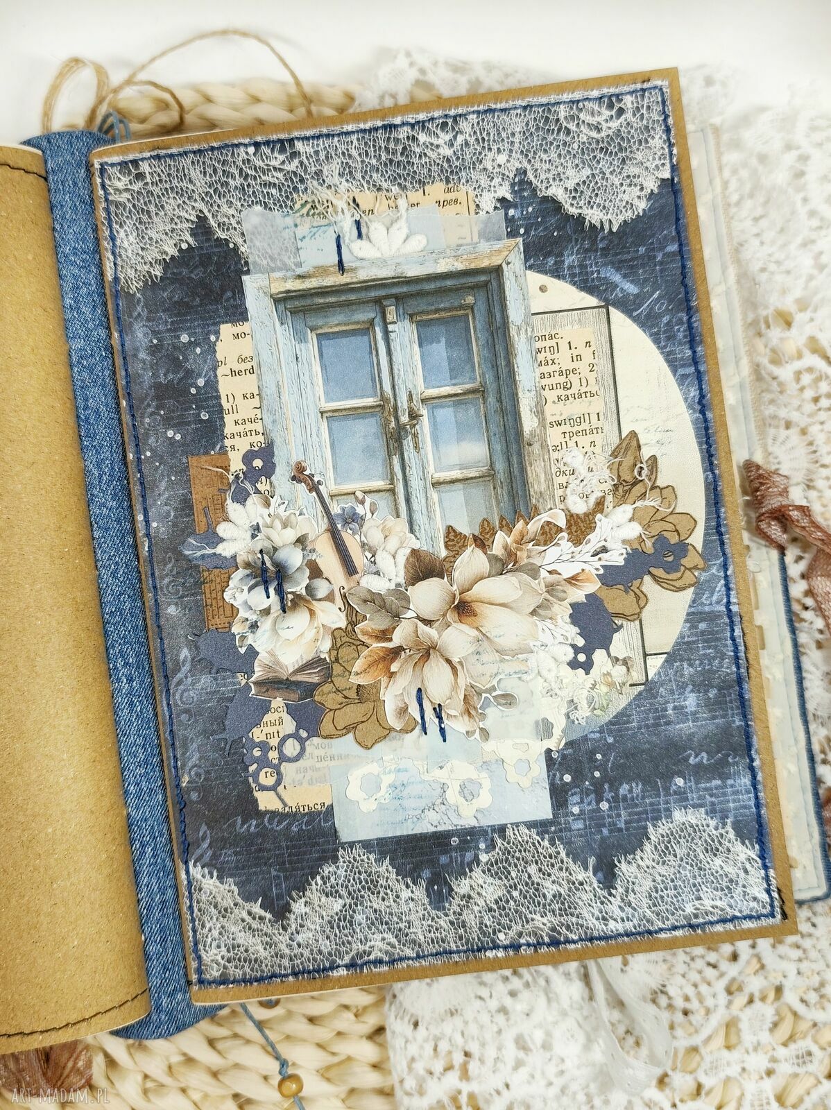 Notes junk journal A5 "Akwarela" - zapiski, zdjęcia i wspomnienia