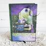 handmade scrapbooking notesy kalendarz książkowy na 2022, fioletowy, 889