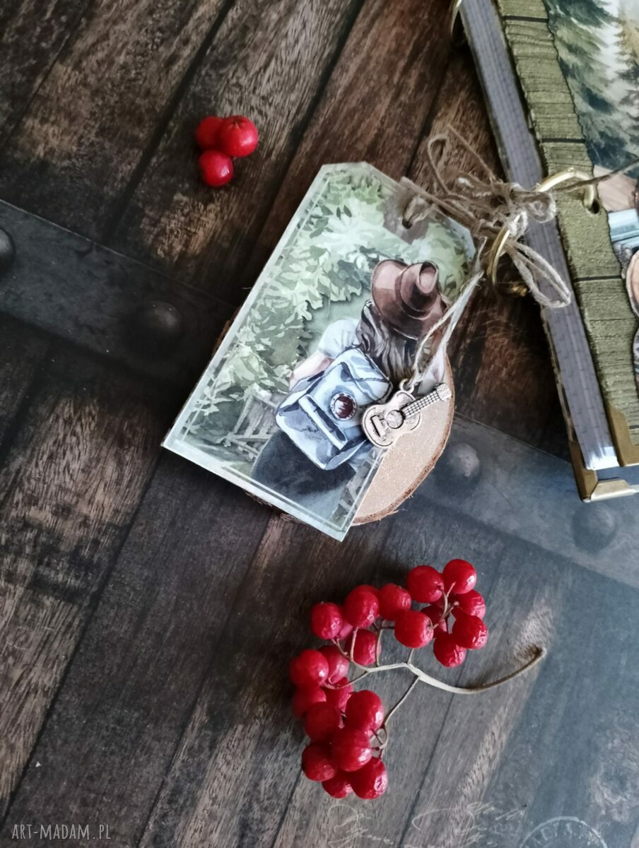Dziennik podróżny - notes na notatki z podróży A5 w kratkę