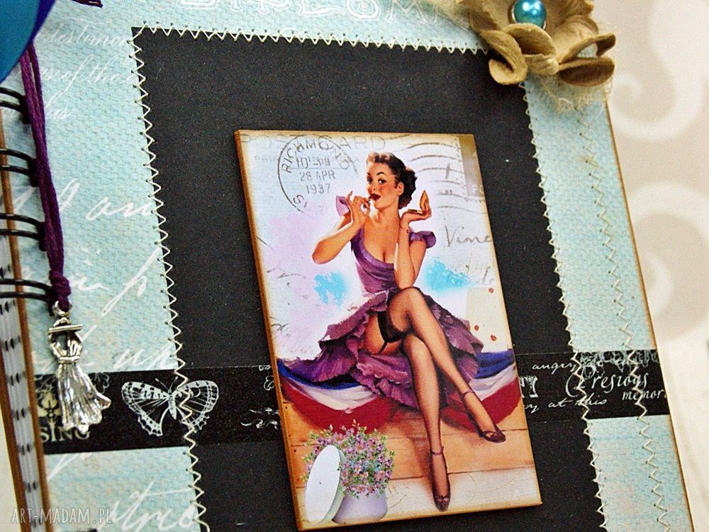 Notes Pani domu A5 - scrapbookingowy notatnik na domowe zapiski