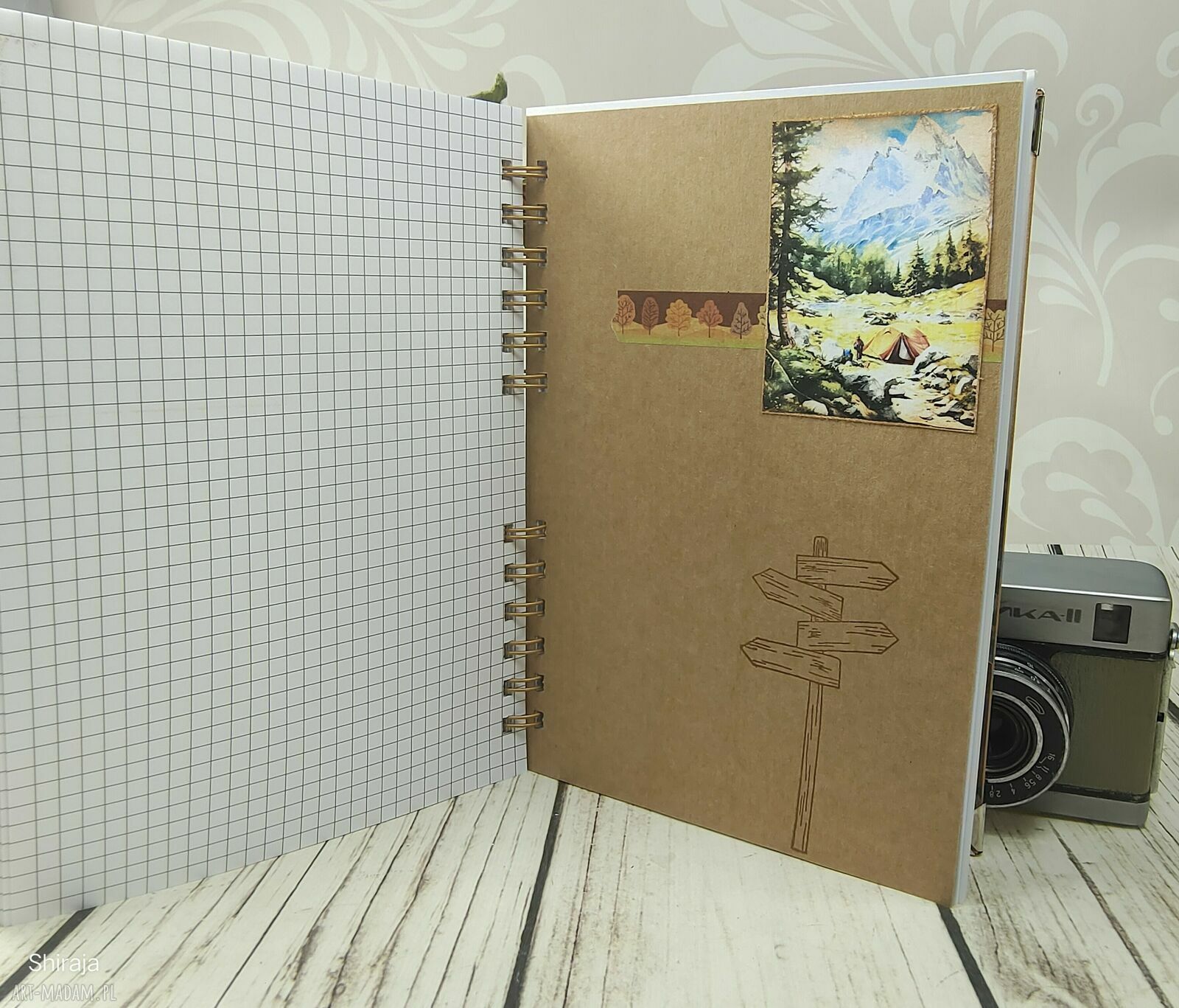 Notes podróżniczy A5 - caravaning (N114) - wspomnienia z wypraw