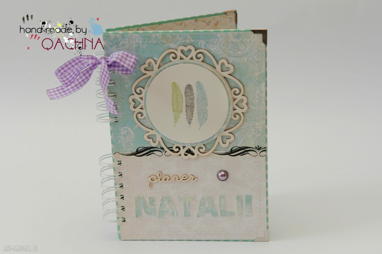 Notes w drewnianym pudełku - personalizowany scrapbooking