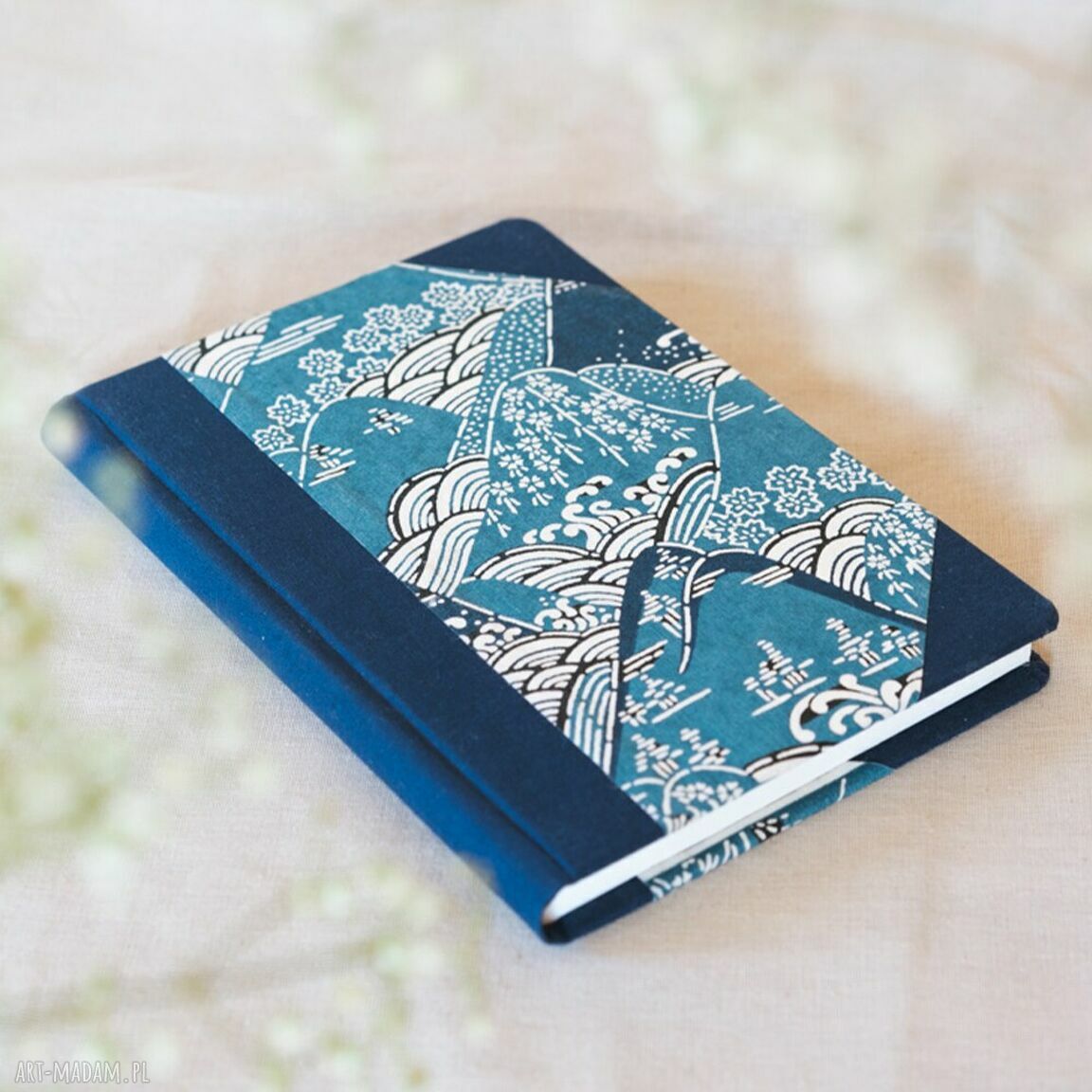 Niebieski notes w kropki - Bullet Journal 200 stron z papierem Katazome