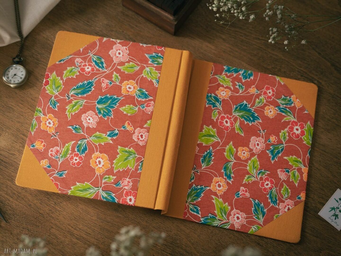 Notes w kwiatach - notatnik w kropki Bullet Journal na prezent dla niej