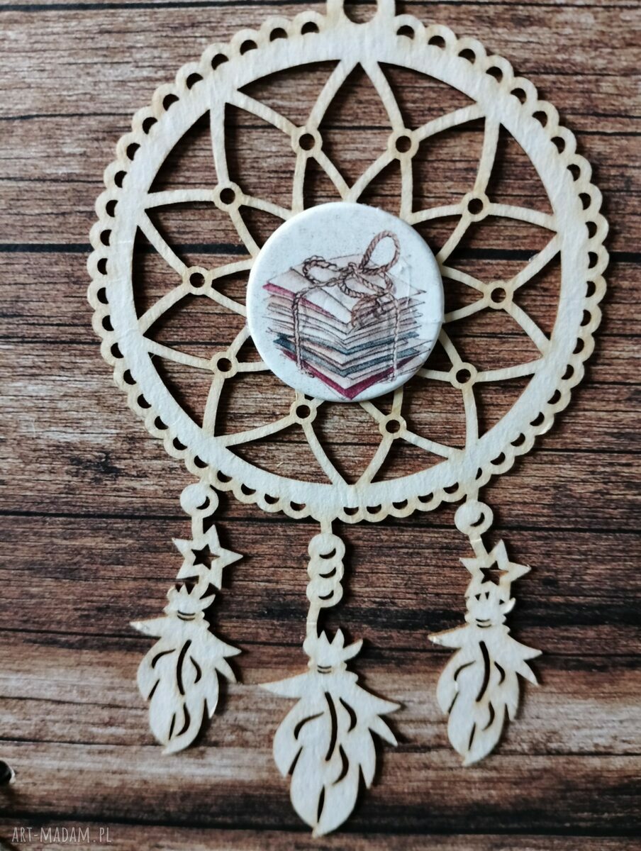 Notes boho A5 z łapaczem snów - ręcznie robiony scrapbooking