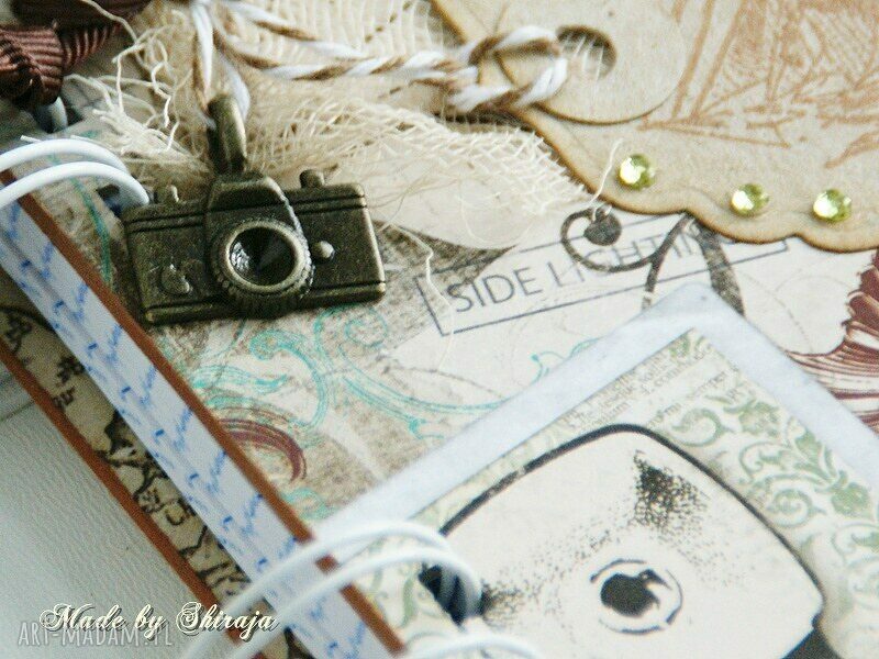 Notes - Wspomnienia z podróży (A5) - sekretnik scrapbooking Shiraja