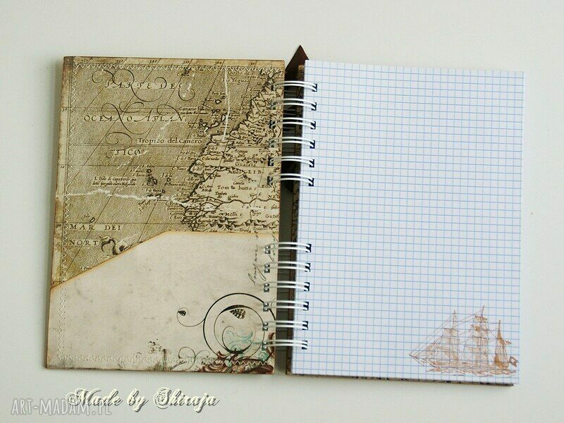 Notes - Wspomnienia z podróży (A5) - sekretnik scrapbooking Shiraja