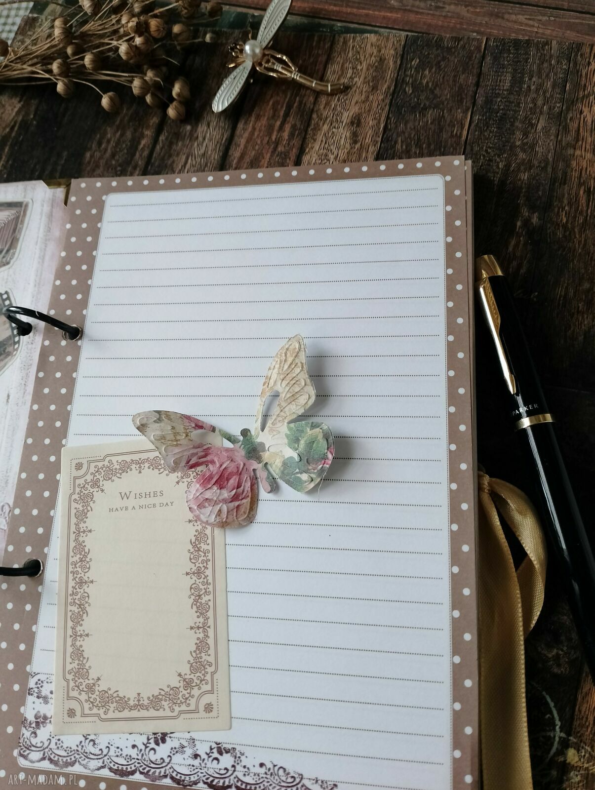 Notes A5 Nostalgia - ręcznie wykonany pamiętnik na wspomnienia