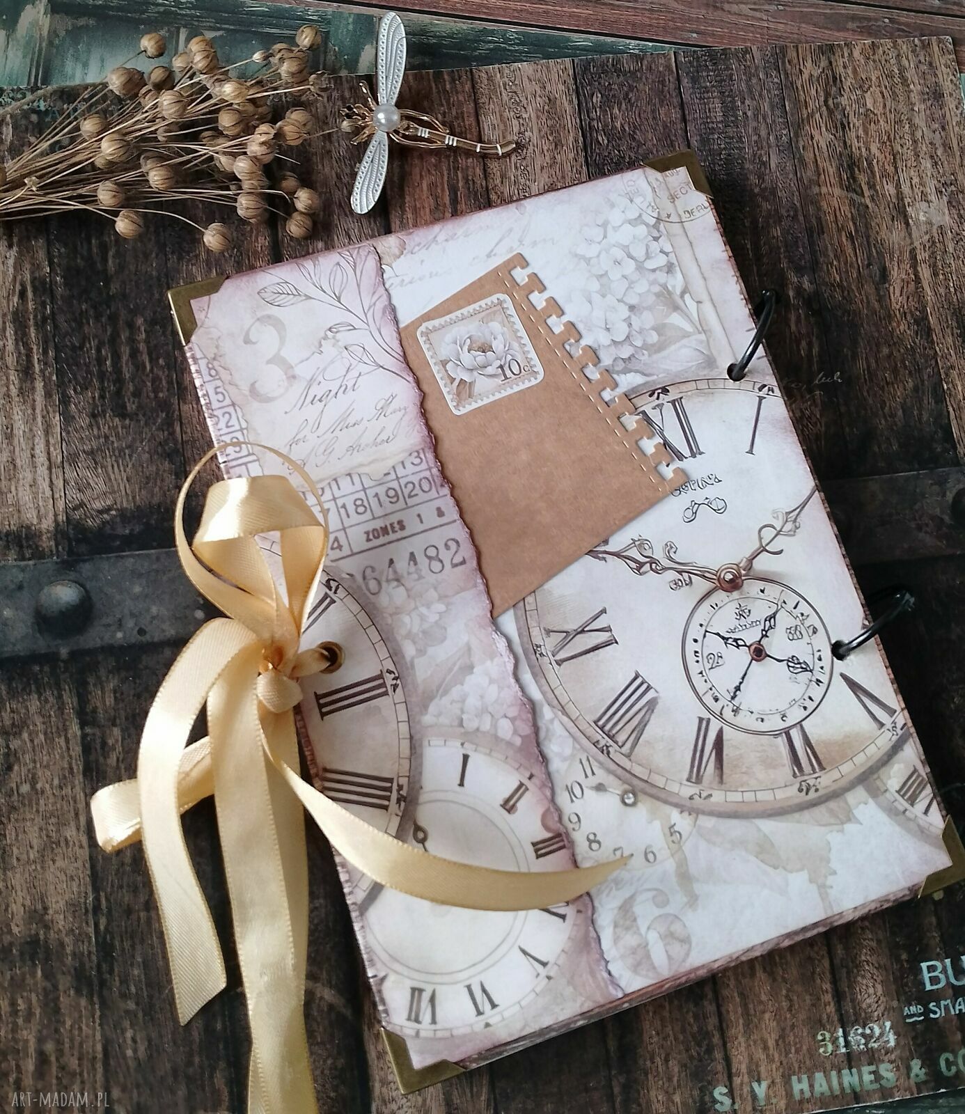 Notes scrapbooking A5 - ręcznie wykonany pamiętnik na zdjęcia i wspomnienia