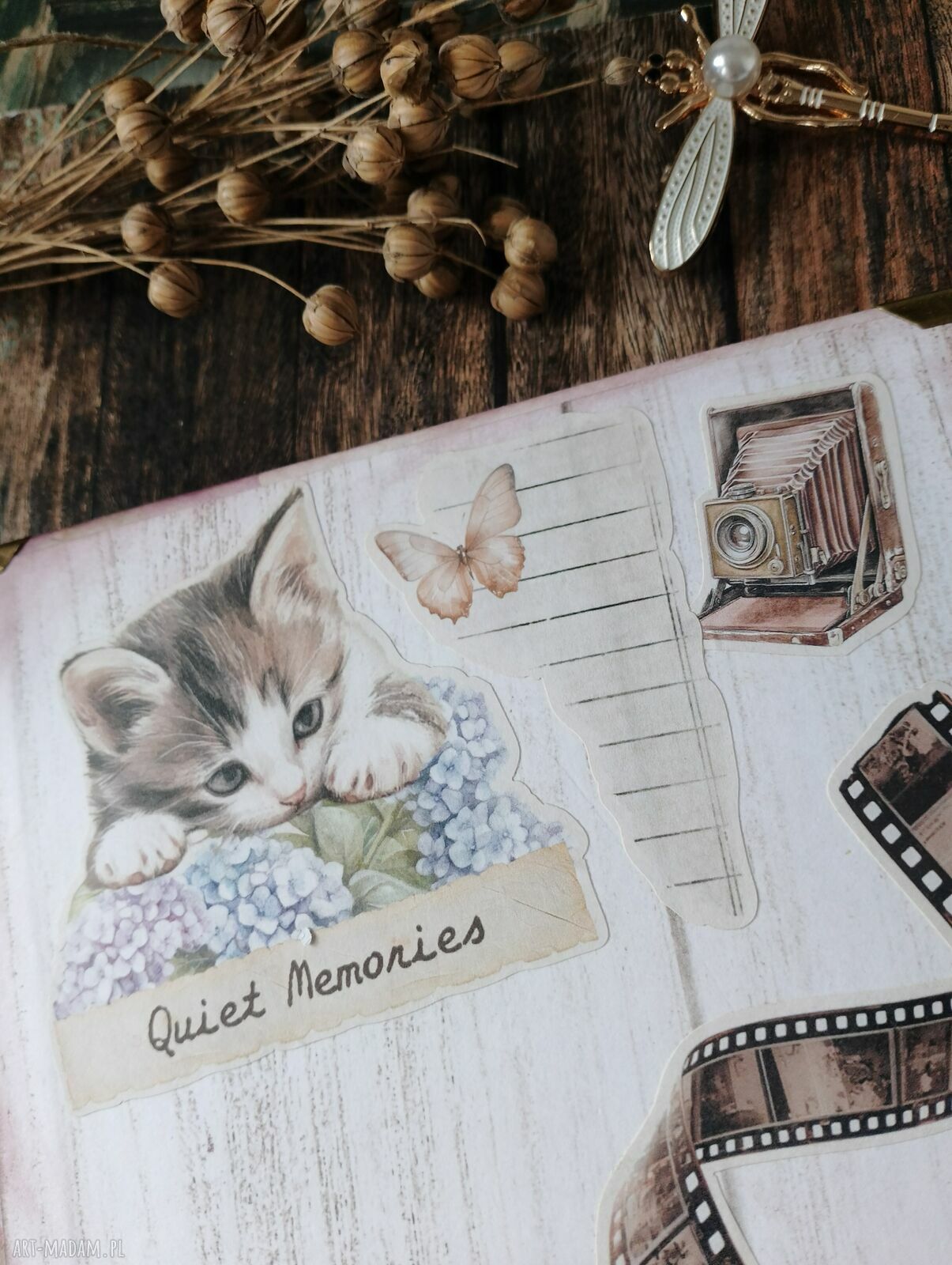 Notes A5 Nostalgia - ręcznie wykonany pamiętnik na wspomnienia