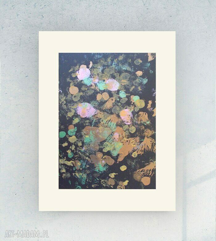 Nowoczesna grafika na ścianę - minimalistyczny obraz loft z abstrakcją, 30x40 cm