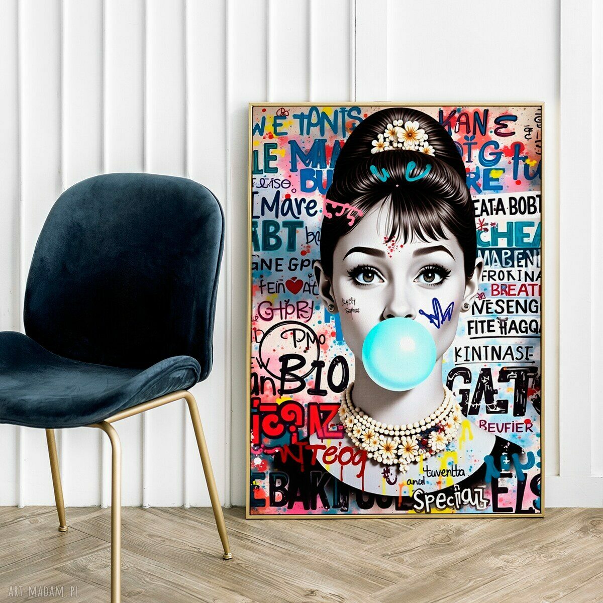 Nowoczesna Audrey - plakat 61x91 cm do salonu i domu (Hogstudio)