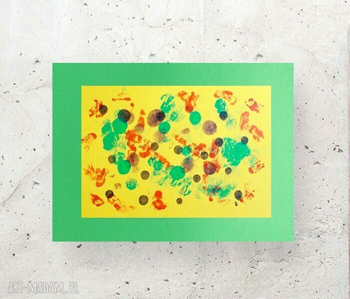 Nowoczesna abstrakcja do salonu i biura 30x40 cm - grafika bez ramy