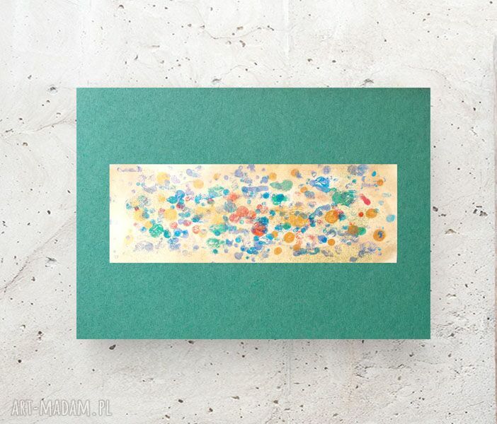 Abstrakcyjna grafika 30x40 cm z złotymi akcentami - nowoczesna dekoracja na ścianę