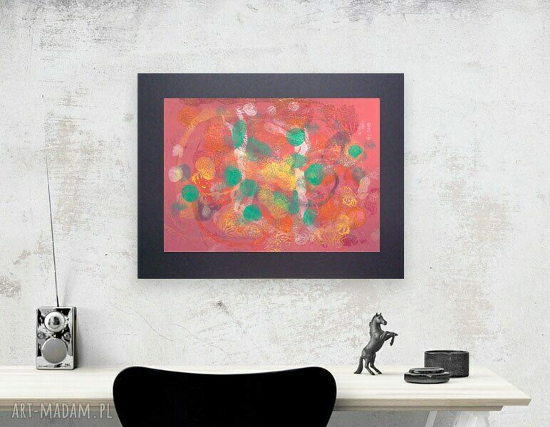 Nowoczesna dekoracja ścienna: abstrakcyjna grafika loft i boho 30x40 cm (bez oprawy)