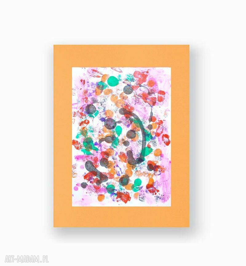 Abstrakcyjna grafika minimalizm 30x40 cm - nowoczesna dekoracja do sypialni, salonu i biura