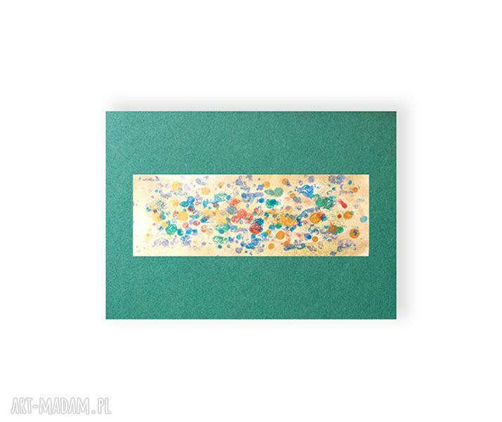 Abstrakcyjna grafika 30x40 cm z złotymi akcentami - nowoczesna dekoracja na ścianę