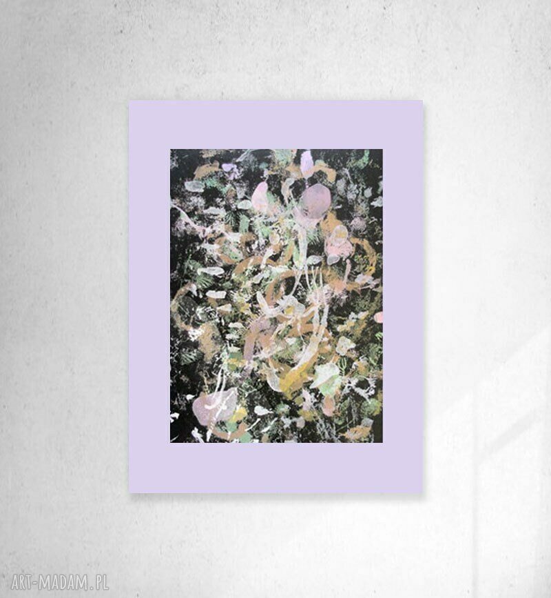 Nowoczesna grafika abstrakcyjna 30x40 cm - minimalistyczna dekoracja na ścianę