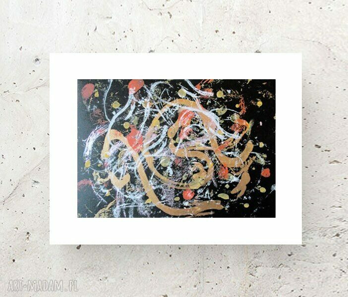 Nowoczesna abstrakcja do domu 30 x 40 cm w stylu loft