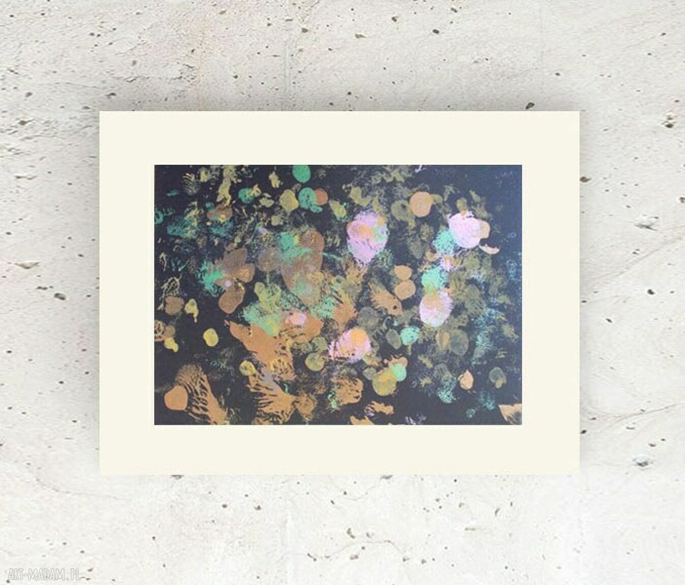 Nowoczesna grafika na ścianę - minimalistyczny obraz loft z abstrakcją, 30x40 cm