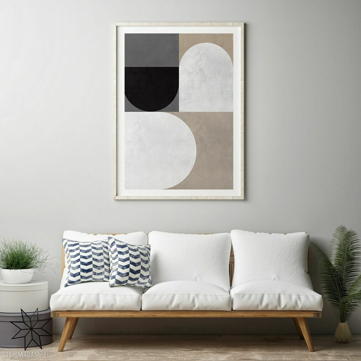 Plakat Nowoczesna Geometria 50x70 cm - boho wzór do Twojego wnętrza