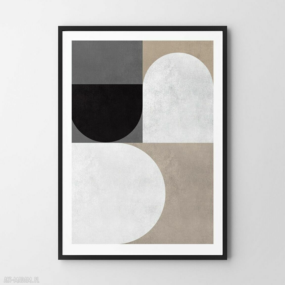 Plakat Nowoczesna Geometria 50x70 cm - boho wzór do Twojego wnętrza