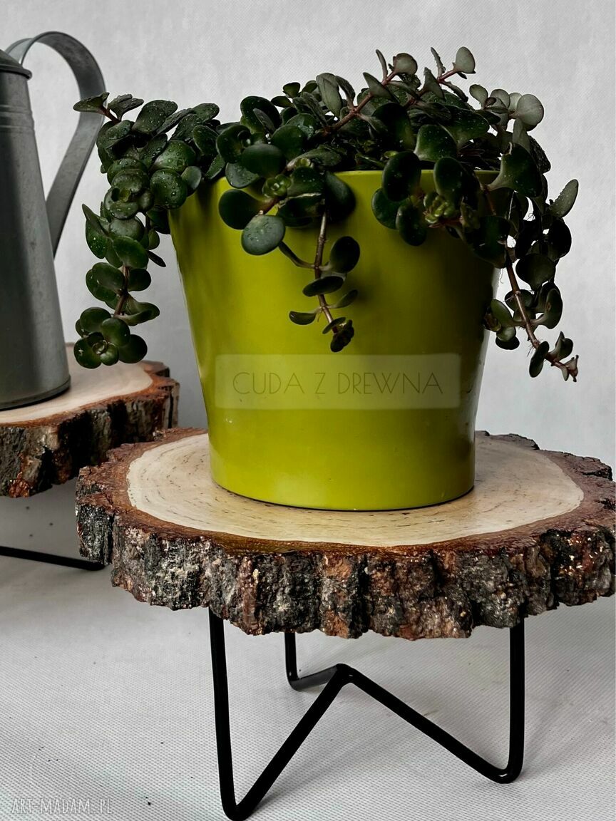 dekoracje: Nowoczesna podstawka drewniana, boho, rustykalna, eko hand made