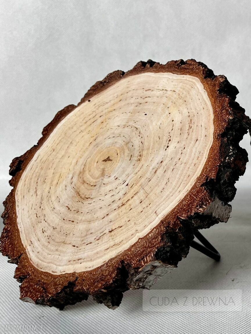 dekoracje: Nowoczesna podstawka drewniana, boho, rustykalna, eko hand made