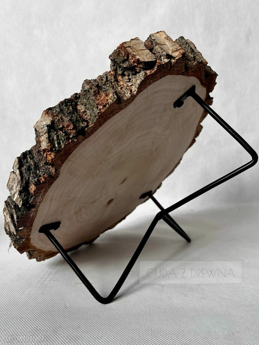 dekoracje: Nowoczesna podstawka drewniana, boho, rustykalna, eko hand made