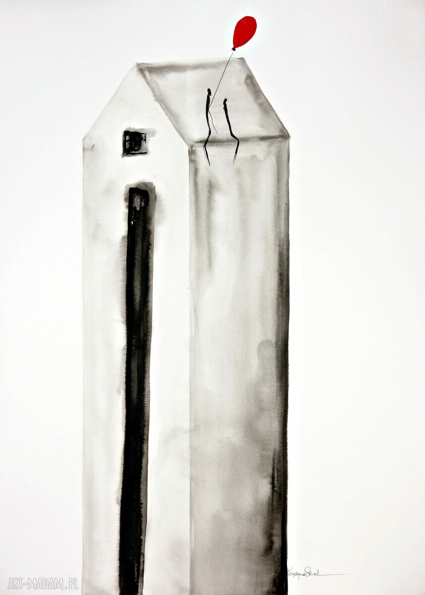 zestaw 2 grafik 50X70 cm wykonanych ręcznie, abstrakcja, elegancki minimalizm, obraz do salonu Hand Made