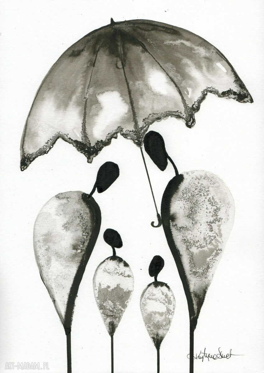 Zestaw 2 oryginalnych grafik czarno białych A4 21x30 cm Relationships