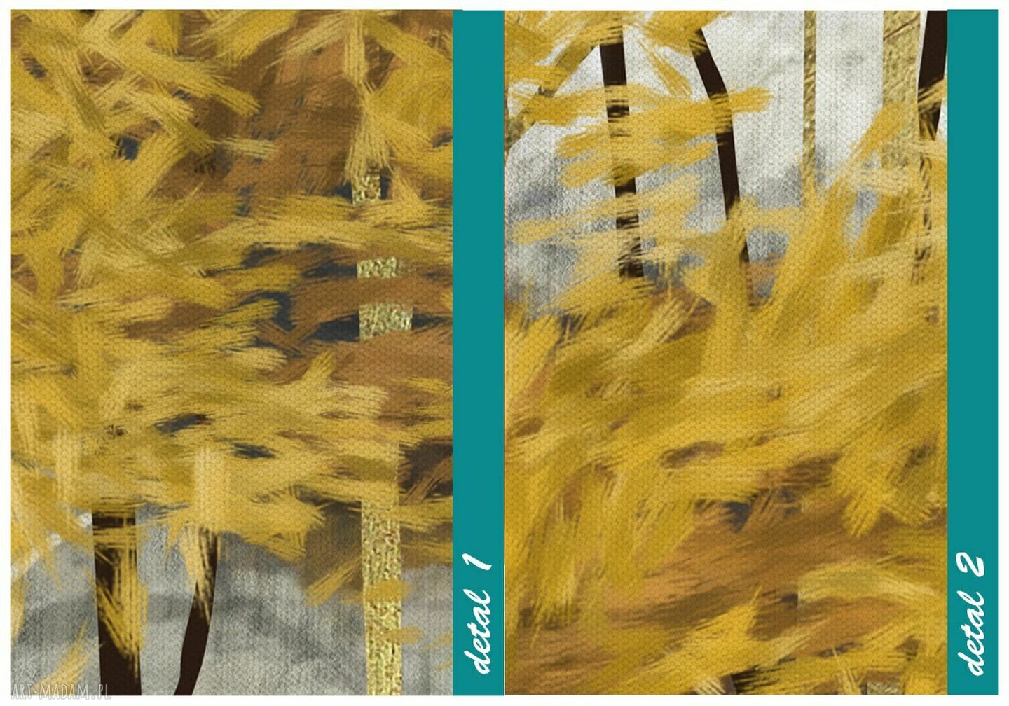 Nowoczesny obraz do salonu 147x60 cm na płótnie - abstrakcyjne drzewo