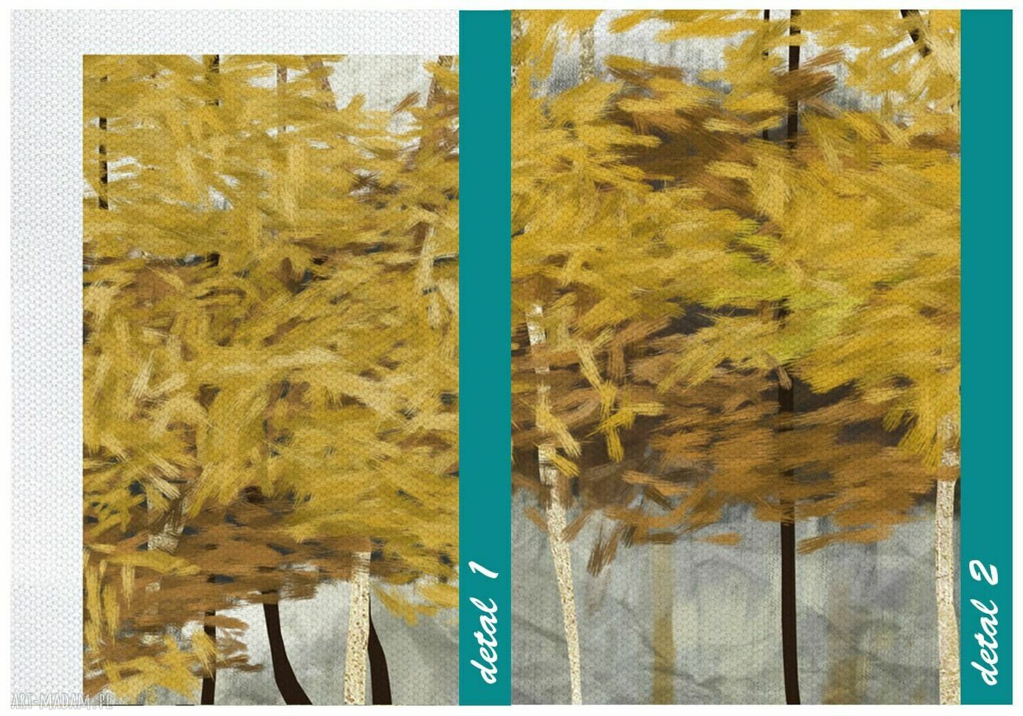 Pejzaż duży format 147x60 cm na płótnie - gotowy do zawieszenia