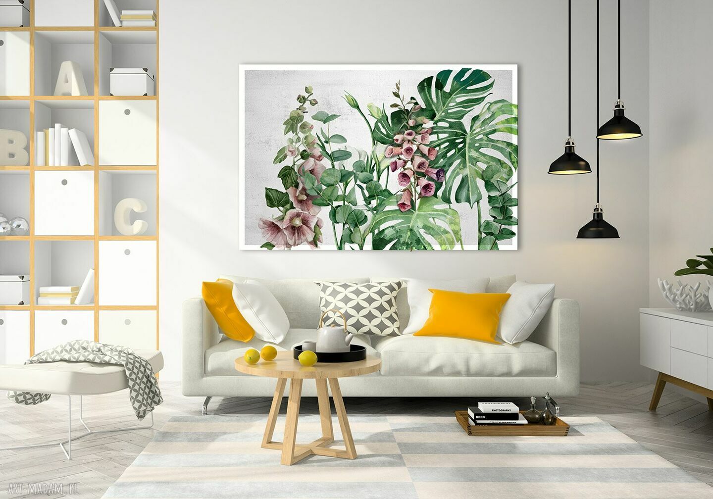 Zaczarowany Ogród - nowoczesny obraz do salonu i sypialni 120x80 cm na płótnie