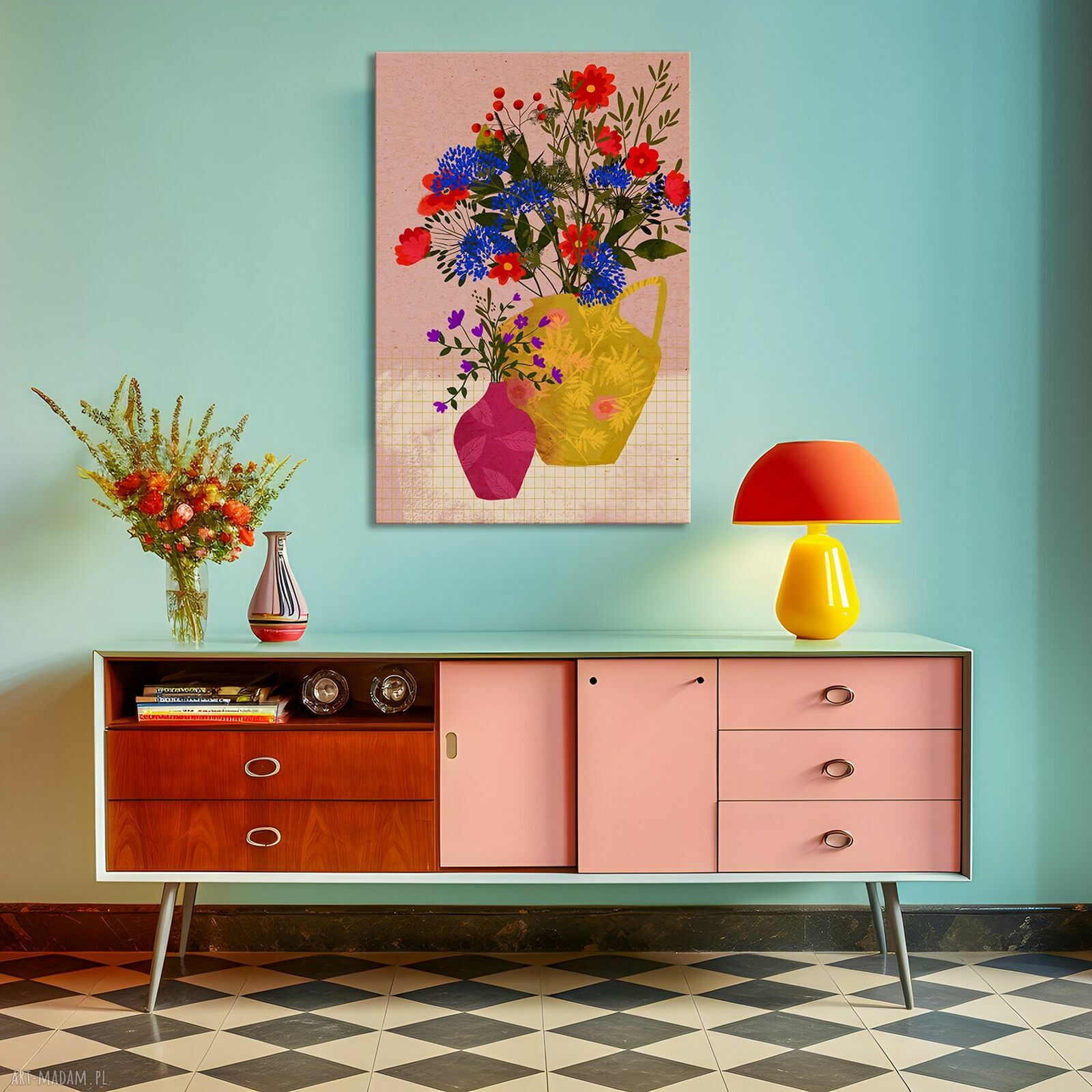 Nowoczesny obraz drukowany na płótnie „Kolory Lata” 70x100 cm