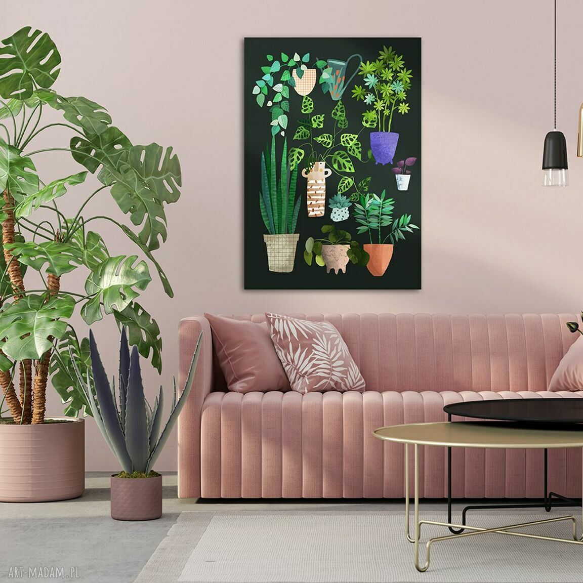 Nowoczesny obraz drukowany na płótnie PLANTS 03192 70x100 cm - rośliny i kwiatki
