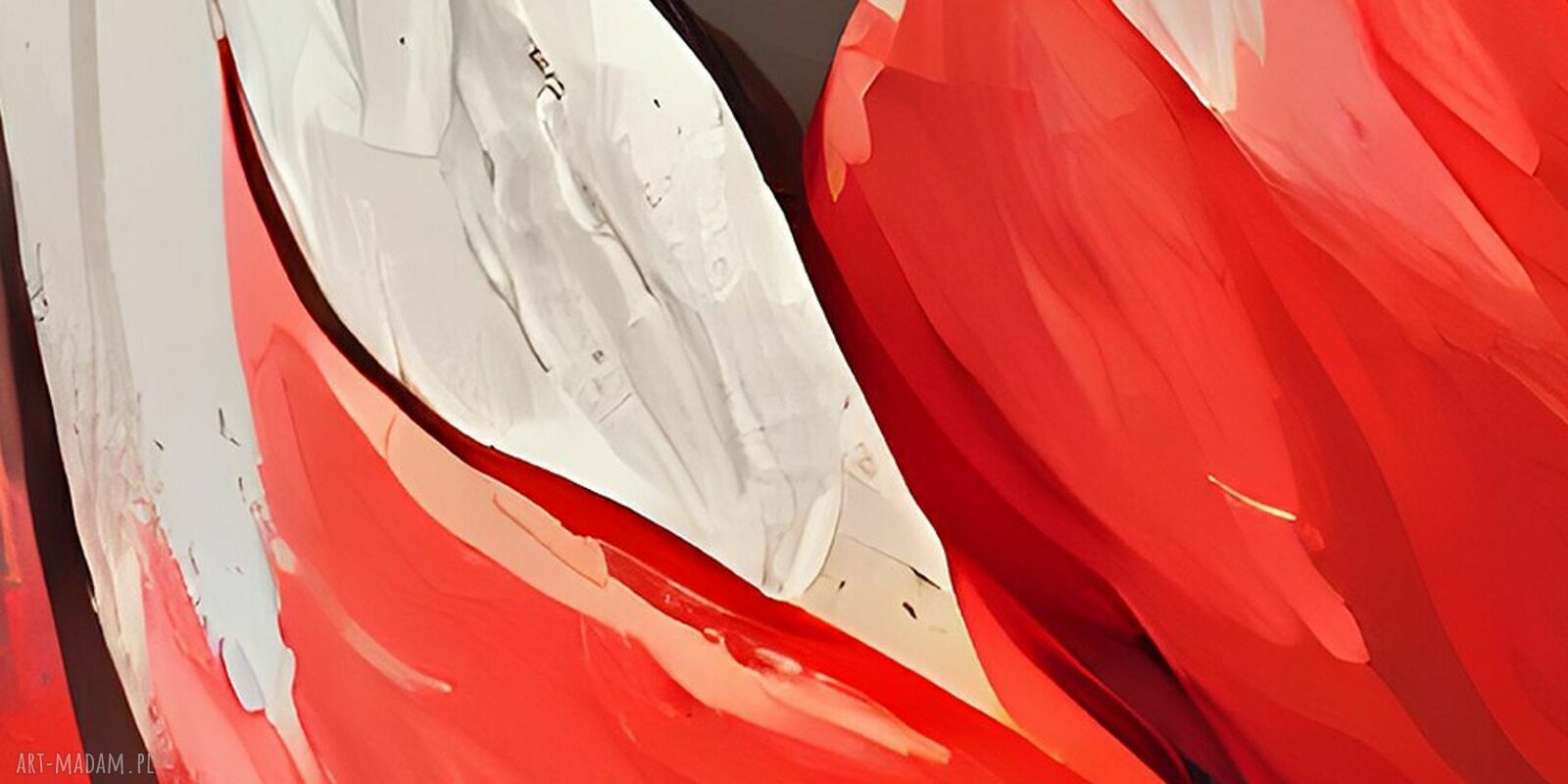 Nowoczesny obraz na płótnie z czerwonym kwiatem 120x80 cm